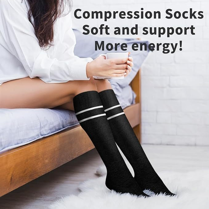 Pregnant women's elastic compression socks mid length calf socks pressure socks women's jump rope elastic cycling socks - V.I.P Digital Presence