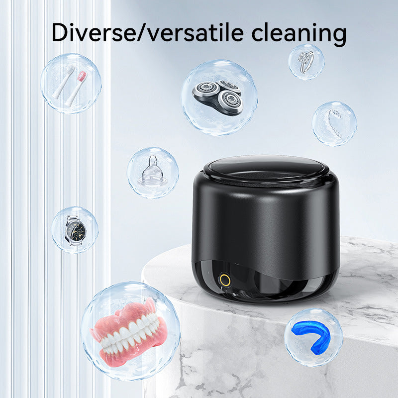 Ultrasonic cleaning machine portable and multifunctional home jewelry denture cleaner toothbrush head and tooth cover cleaner - V.I.P Digital Presence
