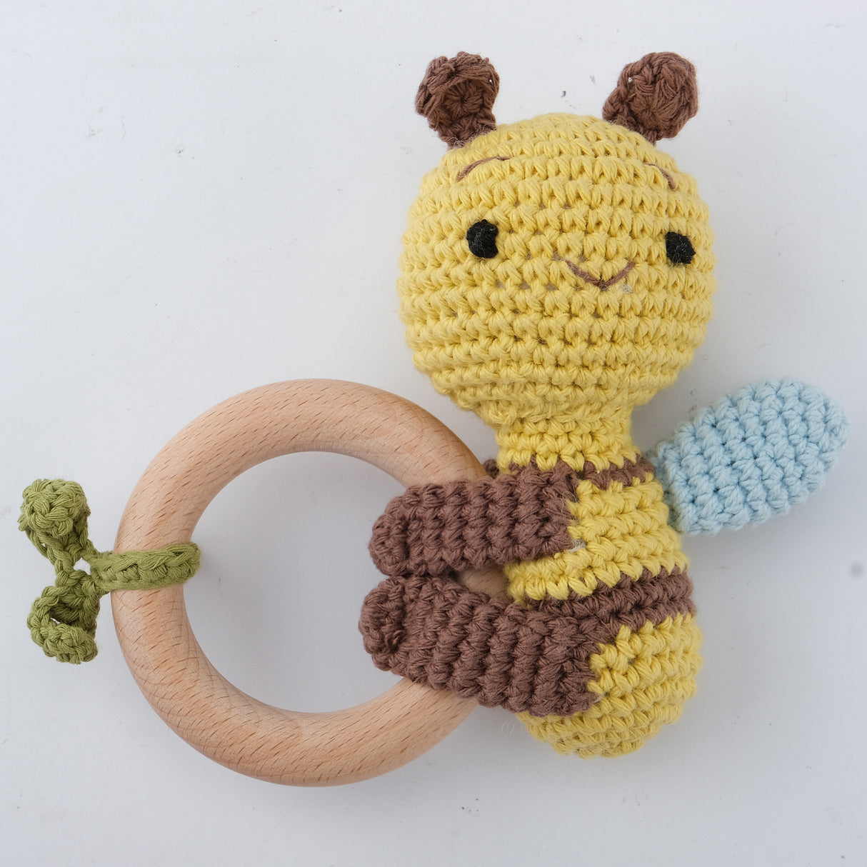 Carving Name Baby Soothing Bell Newborn Gift Bath Gift Knitted Cartoon Doll