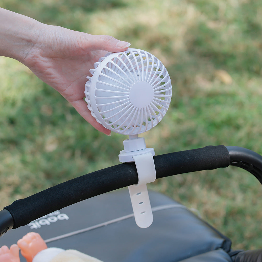 Ventilador portátil para cochecito de bebé, pequeño, para dormitorio de estudiantes, con USB, para muñeca.