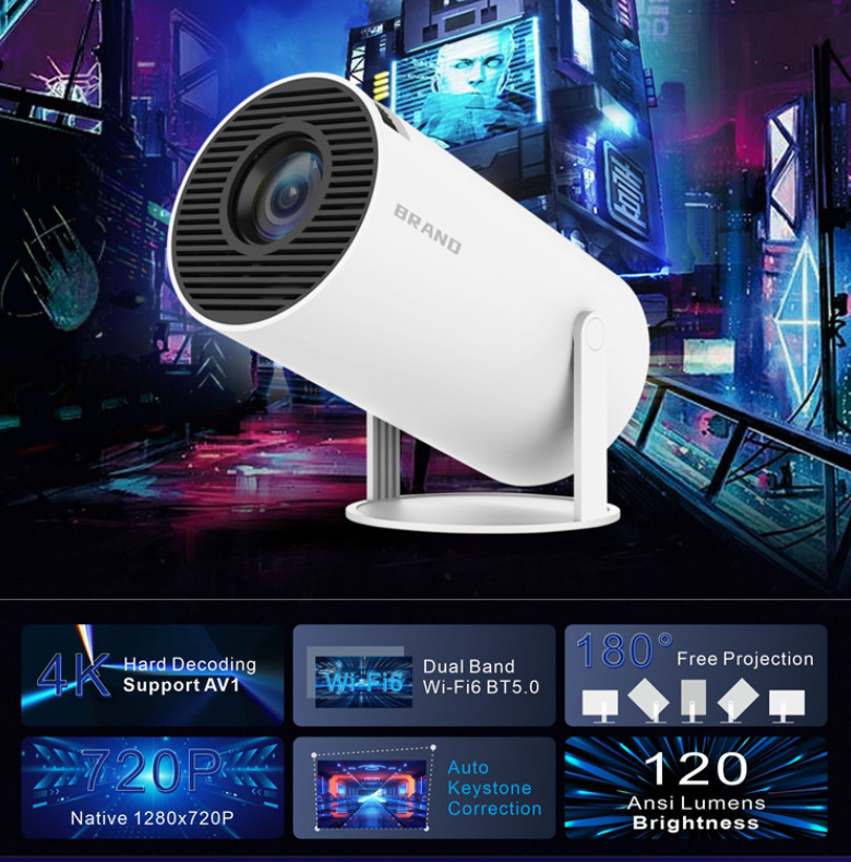 New game version HY300/P30 4K Android 11 game console HD projection home projector - V.I.P Digital Presence