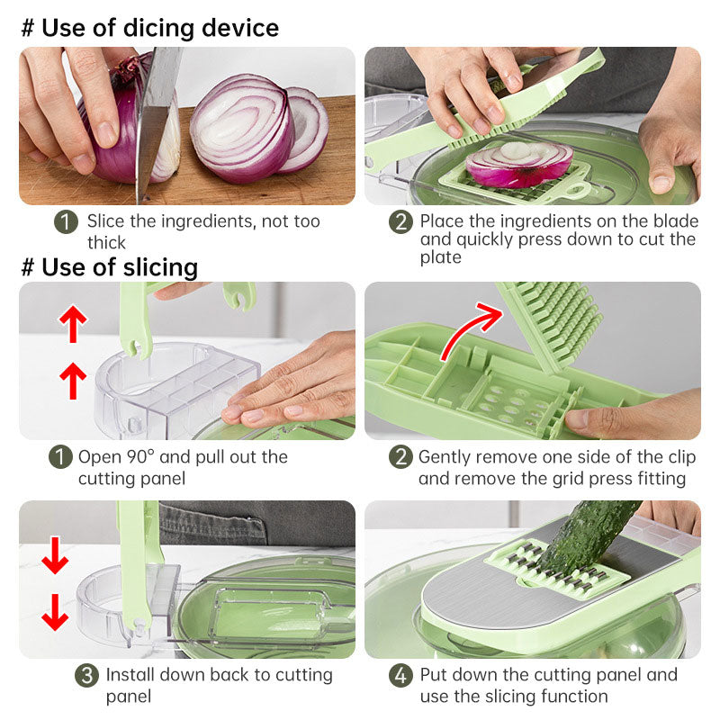 Multifunctional vegetable cutter household kitchen wiper shredder potato shredder radish shredder grater vegetable cutter - V.I.P Digital Presence