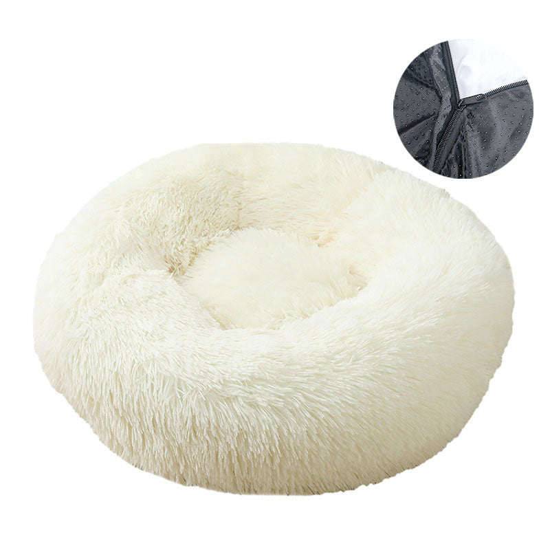 Dog bed, removable and washable round plush pet bed, cat bed, warm pet supplies, dog bed, pet bed, pet mat - V.I.P Digital Presence