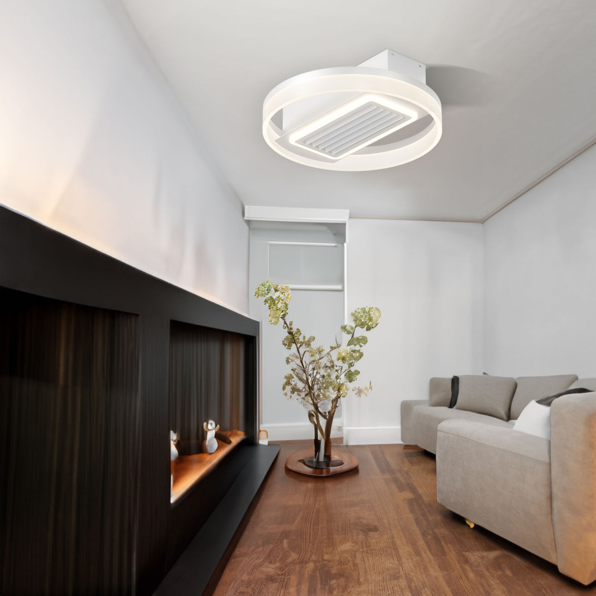 Bladeless Fan Lamp With Lights Dimmable LED - V.I.P Digital Presence