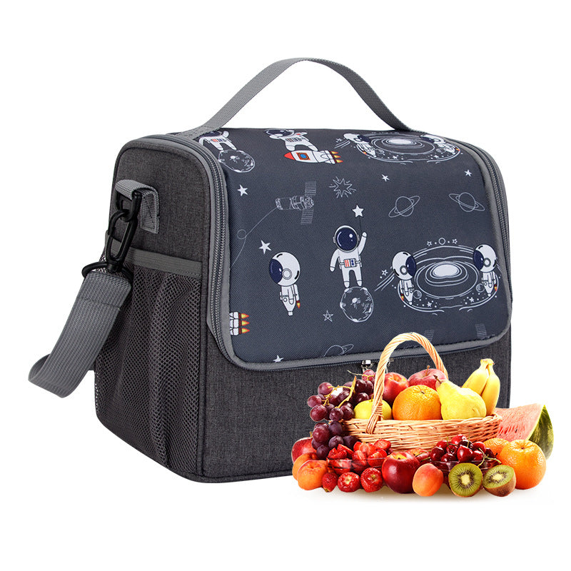 Large capacity thick waterproof heat preservation space walk series lunch box bag - V.I.P Digital Presence
