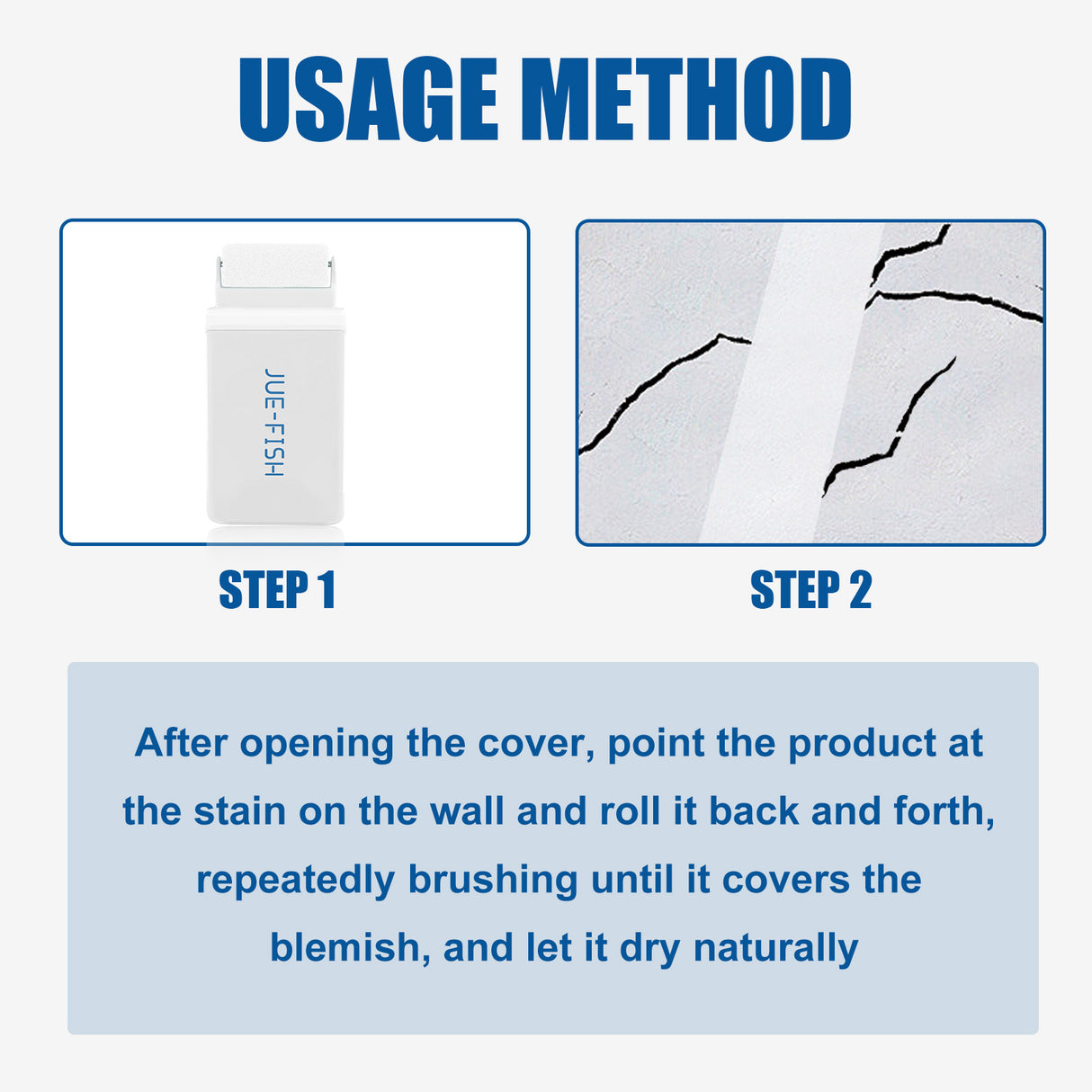 Wall Repair Roller Brush, White Paint Renovation, Moisture And Crack Prevention, Graffiti Cover Repair Wall Paint - V.I.P Digital Presence