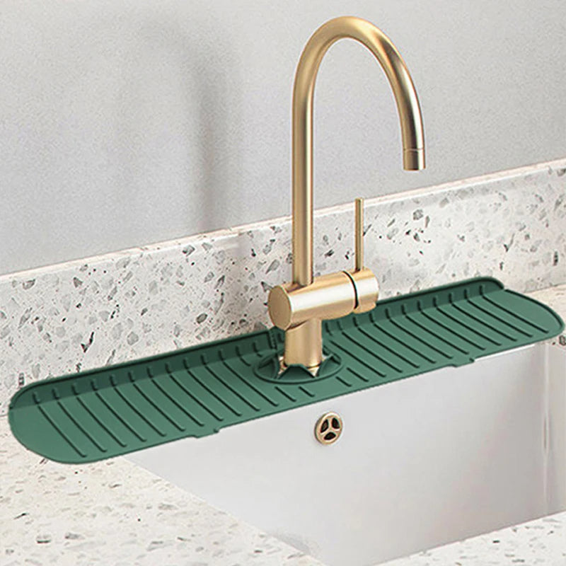 Kitchen Faucet Splash Pad Silicone Sink Faucet Splash Guard Mat Sponge Drain Rack Countertop Protector for Bath Kitchen Gadgets - V.I.P Digital Presence