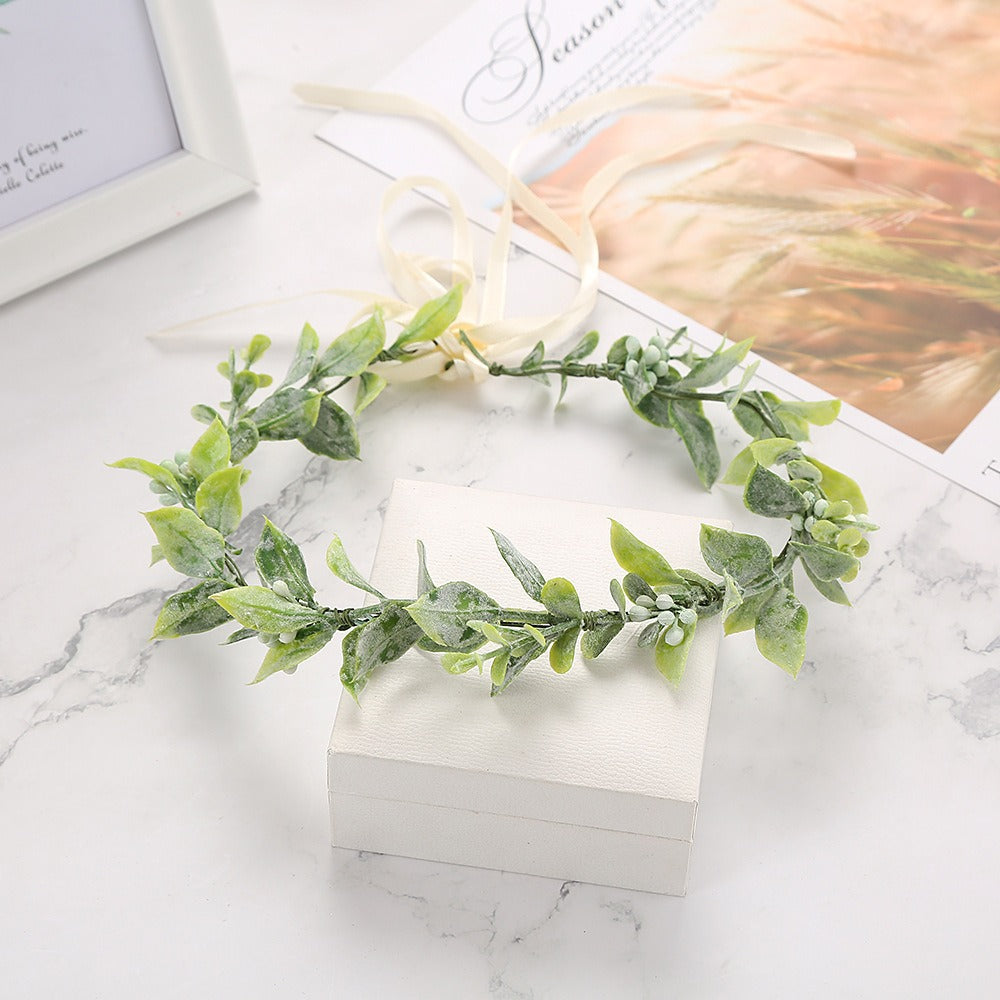 Beach vacation photo wreath headdress bride bridesmaid headdress headdress flower - V.I.P Digital Presence