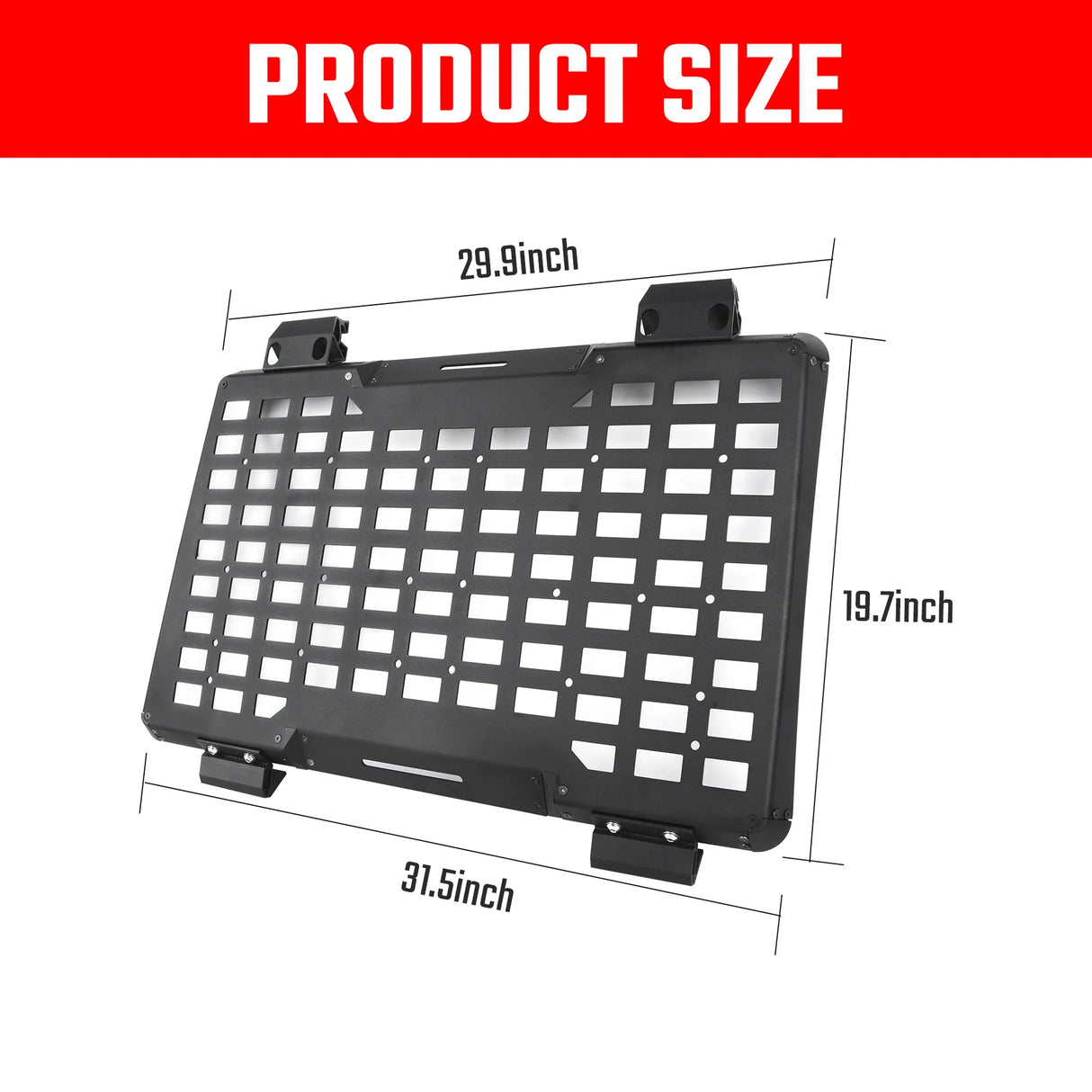 Rear Window Molle Panel System for 2018-2024 Jeep Wrangler JL 4Doors - Modular Storage and Protective Decoration - V.I.P Digital Presence