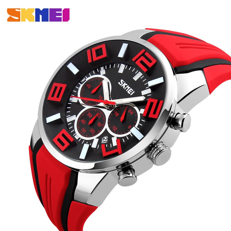 SKMEI 9128 Watches Men Luxury Brand Chronograph Men Sports Watches Waterproof Male Clock Quartz Men's Watch reloj hombre - V.I.P Digital Presence
