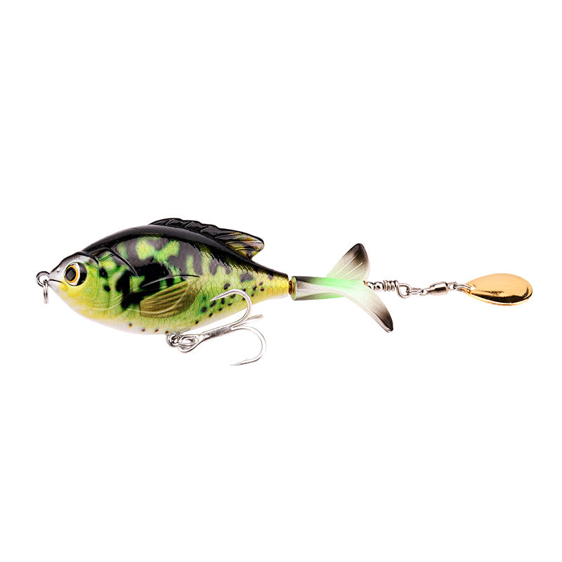 9.5cm/16.9g Propeller Rotary Tractor Bait Path Sub Bait Floating Water Rock Small Fat Water System Wave Climbing Fish bait - V.I.P Digital Presence