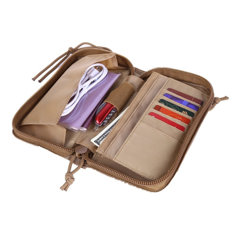 Cartera táctica Xuanwu de Ma Gaixian, estilo militar, de gran capacidad, para hombre, para exteriores, con diseño de camuflaje, funda para móvil