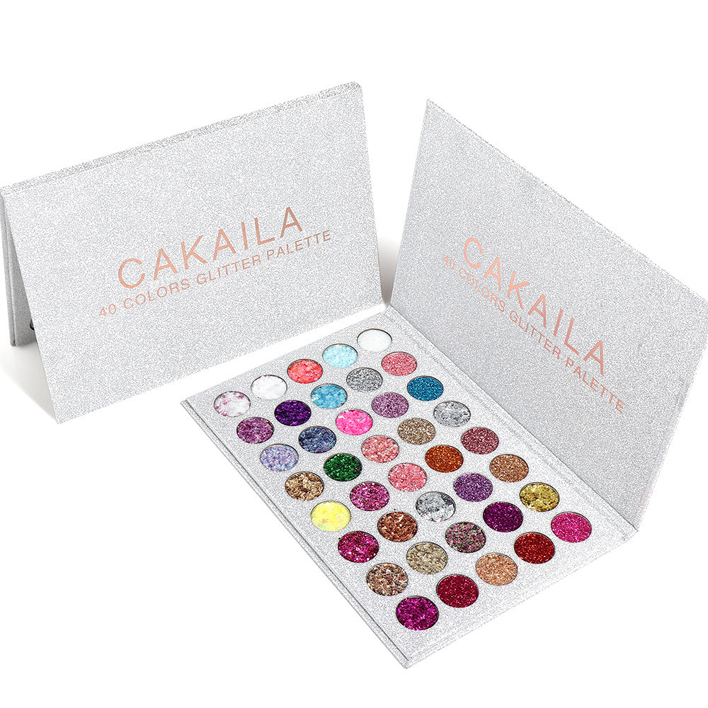 CAKAILA 40 Colors Eye Shadow Gold Powder Glitter Curry Cream Diamond Glitter Eyeshadow Palette - V.I.P Digital Presence
