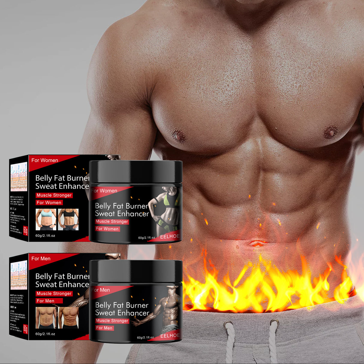 Abdominal Cream, Men's And Women's Sculpting Exercise Strengthening Muscle Sweat Massage Cream - V.I.P Digital Presence