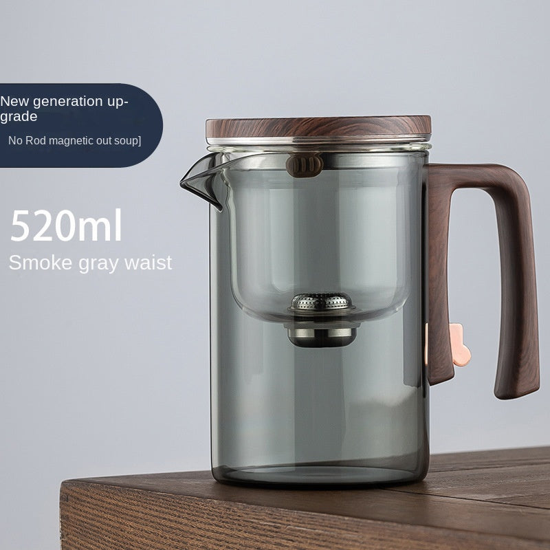 Xiaoman Waist new rodless elegant cup, one click magnetic suction filter glass tea pot, automatic tea separation tea cup - V.I.P Digital Presence