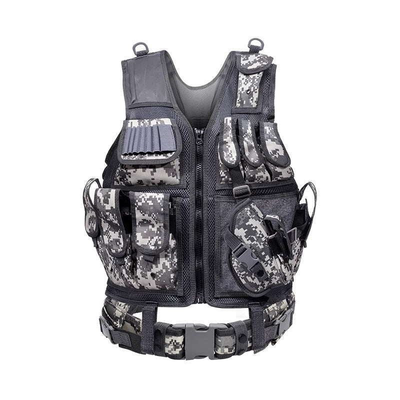 Wholesale Outdoor 6000D Nylon Multi-Pocket Gear Hunting Camouflage Breathable Training Equipment Tactical Grid Vest - V.I.P Digital Presence