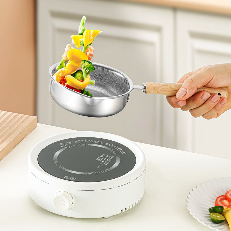 Non coated mini breakfast pan 316L stainless steel steak frying pan Non stick complementary food pan Flat bottomed small frying pan Tamaki - V.I.P Digital Presence