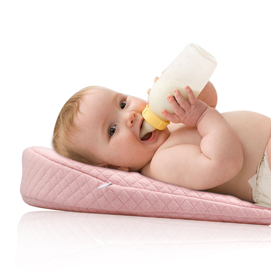 Baby Anti spitting Pillow Baby Pillow Removable Washable Slope Anti overflow Pillow Memory Cotton Baby Pillow - V.I.P Digital Presence