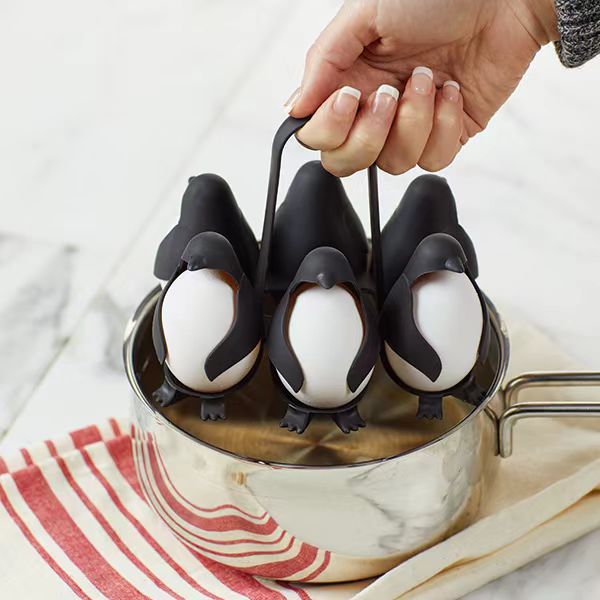 Creative and Cute Little Penguin Home Egg Cooking Device Egg Refrigerator Storage Combination Egg Holder God - V.I.P Digital Presence