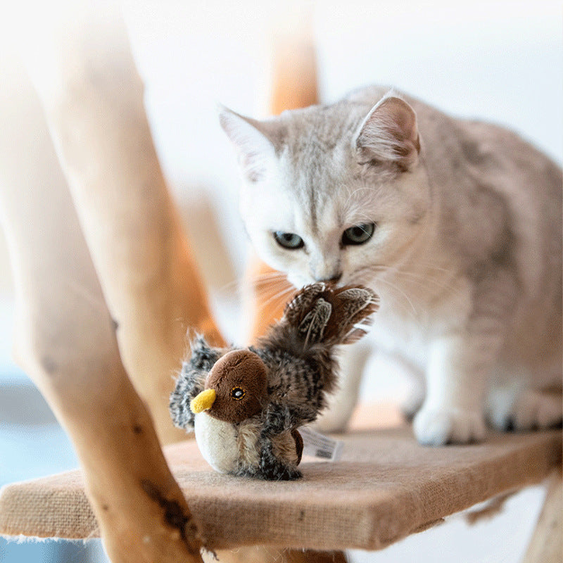 Cat Toys Dazzling Law Prey Series Sound Toys Touching Sensing Little Bird - V.I.P Digital Presence