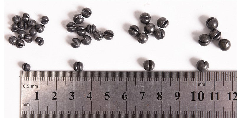 LEO 4 Sizes Mini Round Fishing Lead Weights Set Split Lead Sinkers Weight 0.6g 1g 1.5g 1.8g - V.I.P Digital Presence