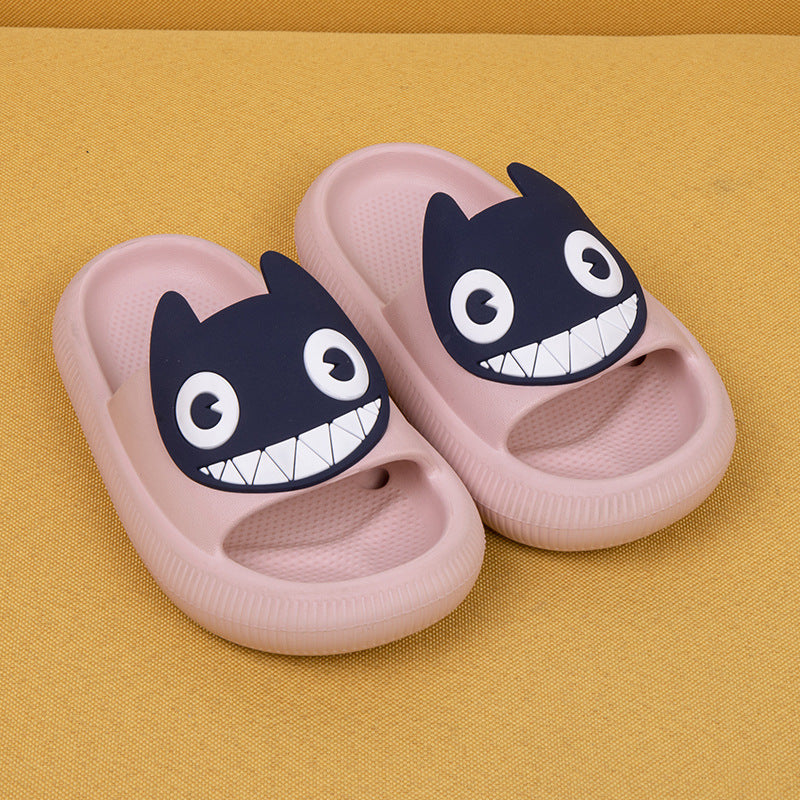 Big-Eyed Black Cat Cartoon Sandals One-Piece Soft Bottom Soft Face Parent-Child Amazon Baby Children's Slippers - V.I.P Digital Presence