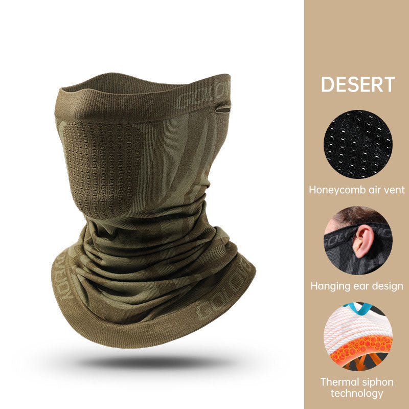 Máscara de ciclismo cálida para deportes al aire libre para hombre, transpirable, para colgar en la oreja, a prueba de viento, para el cuello