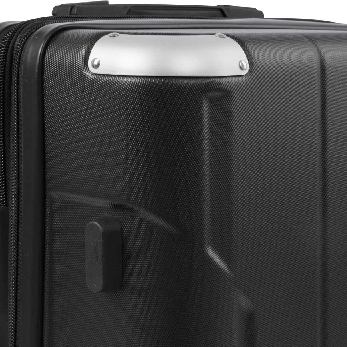 Hardshell Luggage Spinner Suitcase with TSA Lock Lightweight Expandable 24'' (Single Luggage) Black + ABS + 24 Inch
