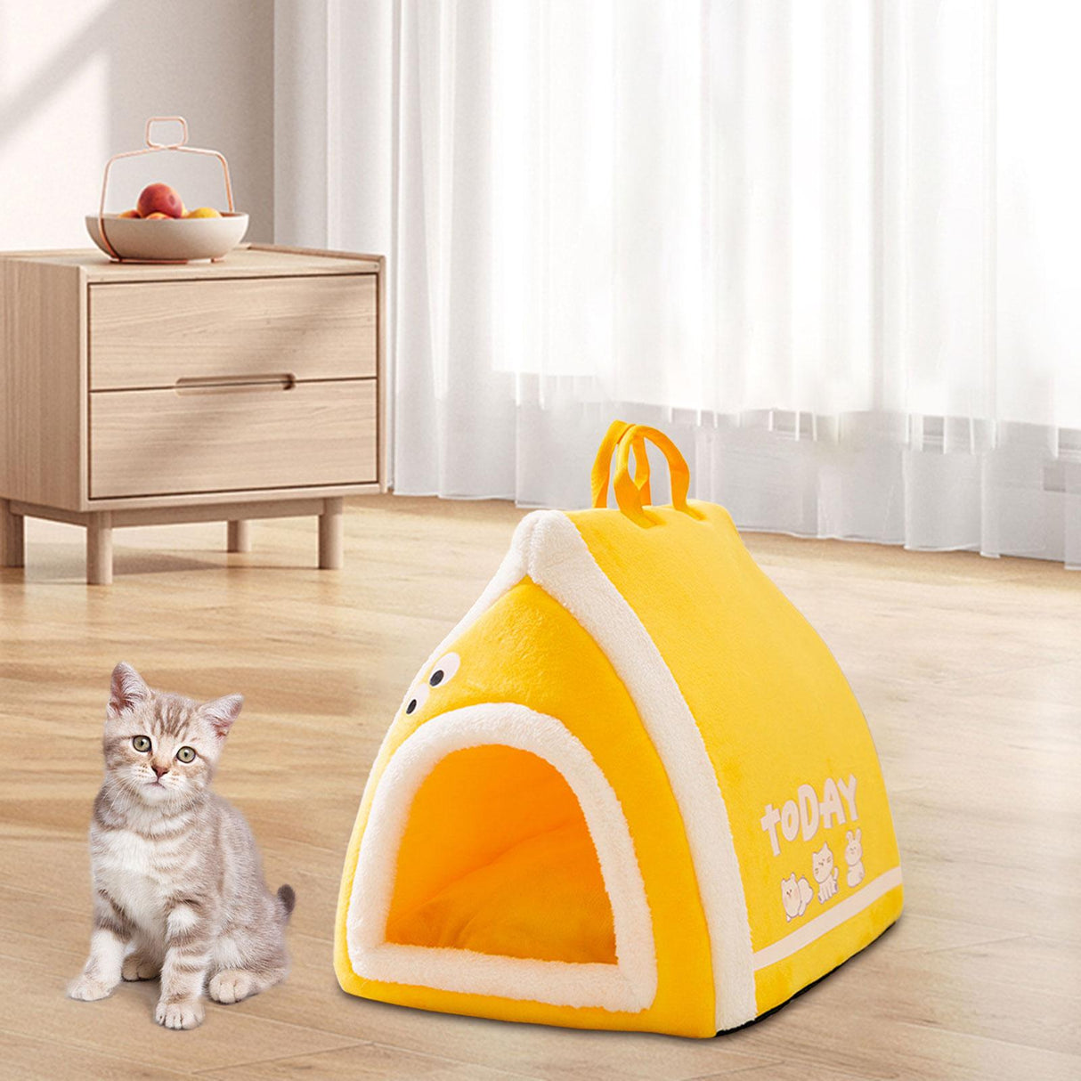 Toast bread pet cat bed open semi closed autumn and winter warm cat bed dog bed cat bed - V.I.P Digital Presence