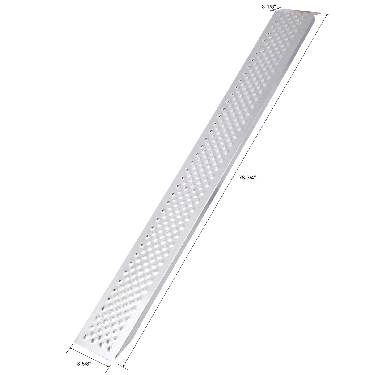 Aluminum ramp, 78 "Lx8.5" W lightweight loading ramp, 880 pounds/PR capacity, portable ramp, 2PCS - V.I.P Digital Presence