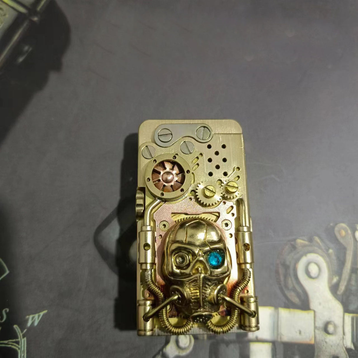 Mechanical armor catapult ignition kerosene lighter Dragon Tongue Aspley Doomsday Hunter punk lighter - V.I.P Digital Presence