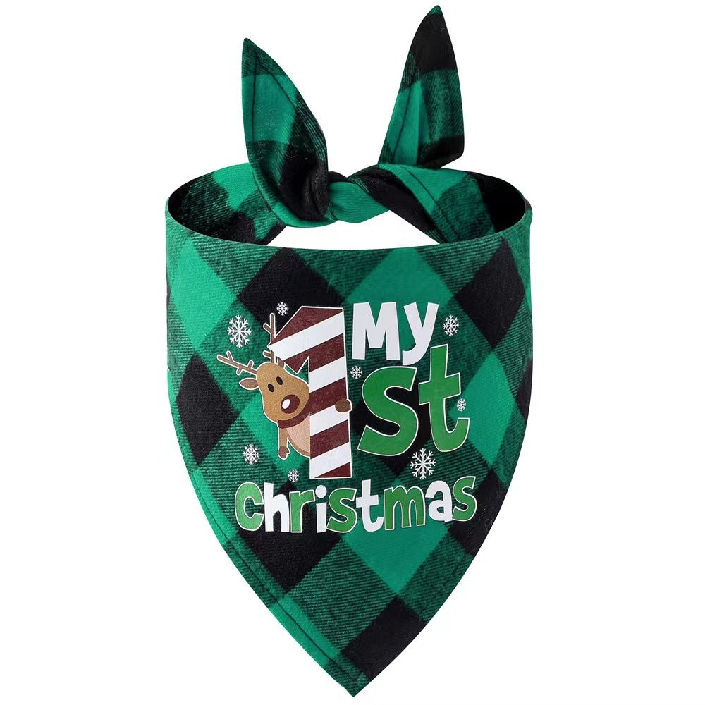 Christmas Day Border Protection Pet Small, Medium, and Large Dogs, Dogs, Cats, Teddy Triangular Towels, Water Jars - V.I.P Digital Presence