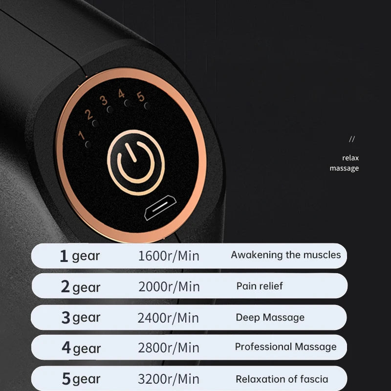 Muscle Massage Guns Double Head Fascia Gun Relax Gun Massage Gym Relaxation Treatments Body Massager Personal Massager Fitness - V.I.P Digital Presence