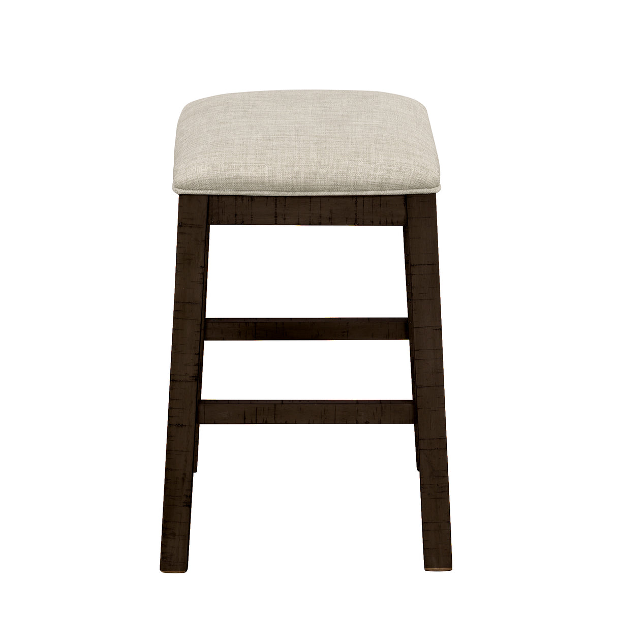 TOPMAX 4 Pieces Counter Height Table with Fabric Padded Stools, Rustic Bar Dining Set with Socket, Brown - V.I.P Digital Presence