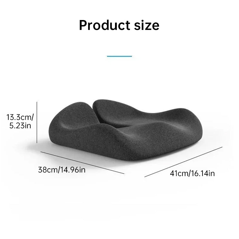 Memory Foam Coccyx Cushion. Alleviates tailbone/sciatica/back pain. Non - slip for office/car seats. - V.I.P Digital Presence