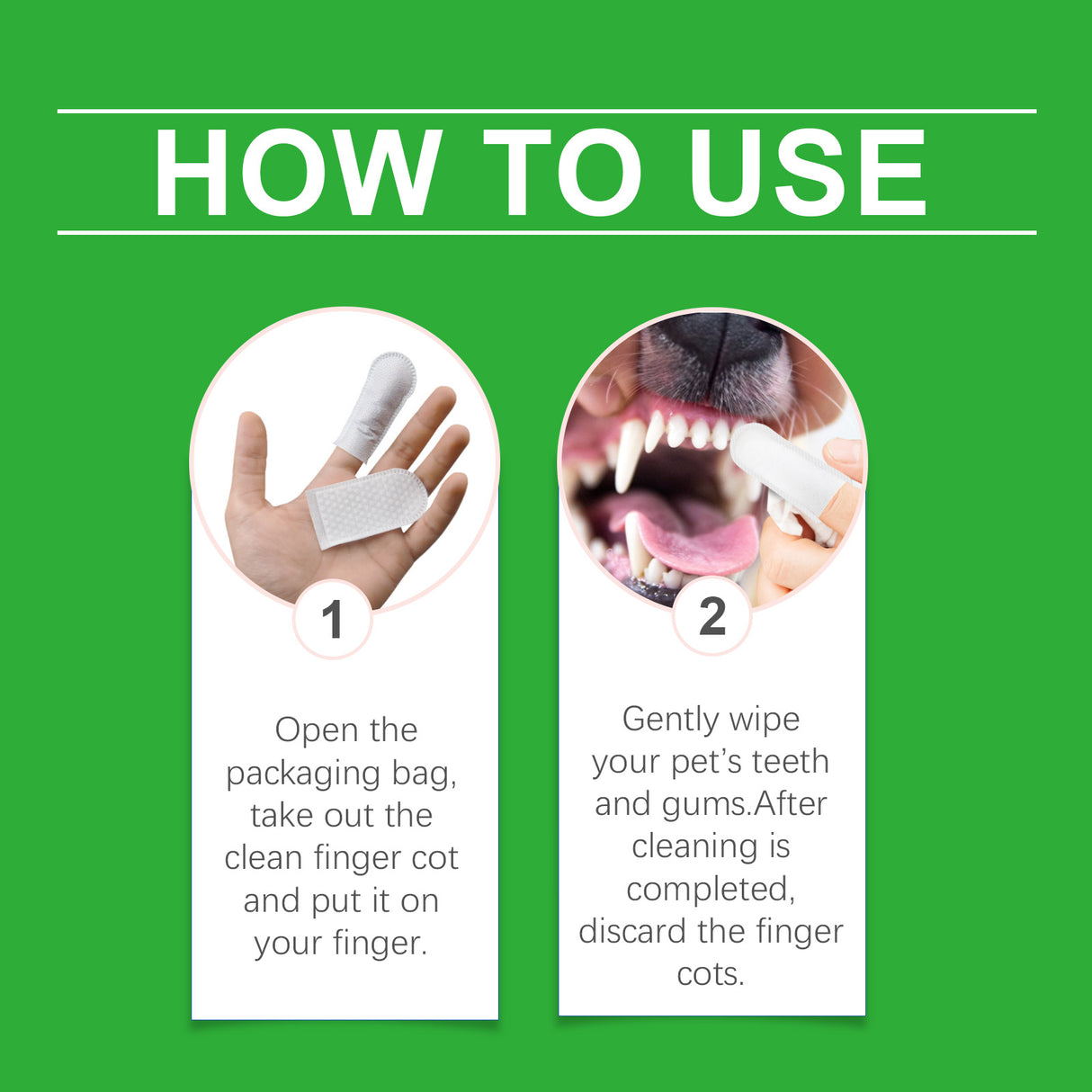 Dog And Cat Tooth Wipes, Pet Dog Mild Tooth Cleaning Tartar Stains Fresh Breath Wipes - V.I.P Digital Presence
