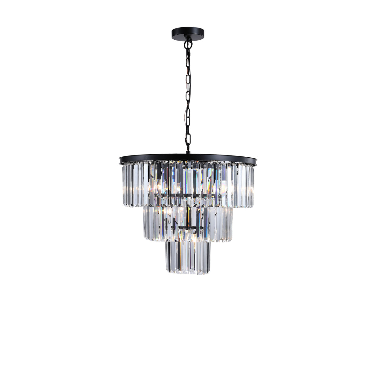 Black Luxury Crystal Chandelier Modern Chandeliers Lights Fixture Hanging Pendant Light Fixture for Dining Room Bedroom - V.I.P Digital Presence