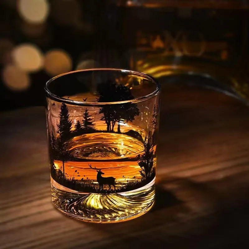 Iceberg-Creative Silhouette Wine Glass, Snow Mountain Cup, Thick Bottom Rock Cup, Christmas Gift, Whiskey Cup - V.I.P Digital Presence
