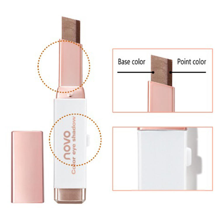 Eyeshadow Stick Stereo Gradient Shimmer Double Color Cream Pen Eye Makeup Cosmetics Tool - V.I.P Digital Presence