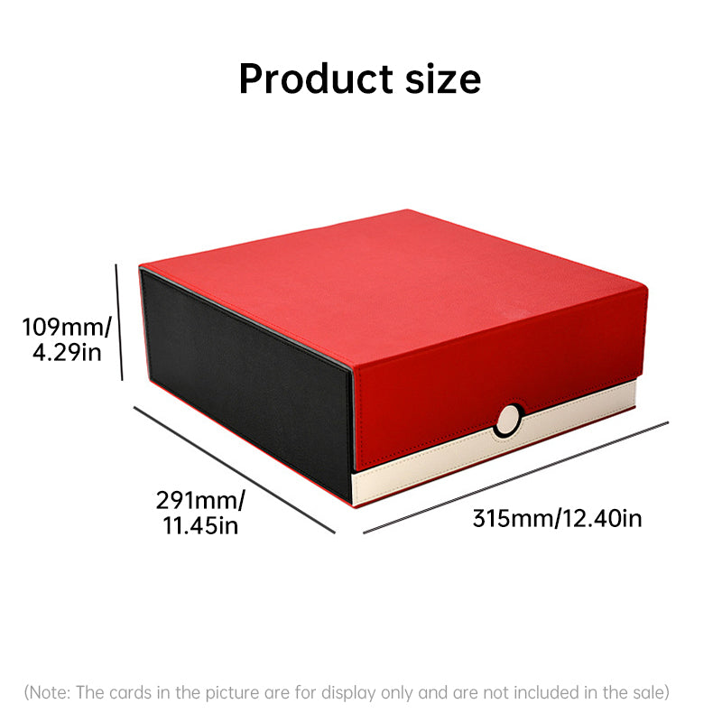 2025 New 4 - Row Card Holder. Large - capacity, Patchwork. Holds 3000+ Naked Cards. PU Leather - V.I.P Digital Presence