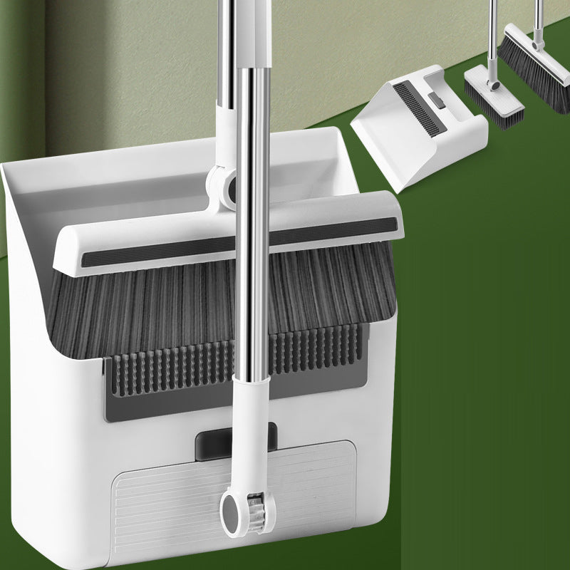 Folding broom dustpan floor brush three in one household multifunctional cleaning broom - V.I.P Digital Presence