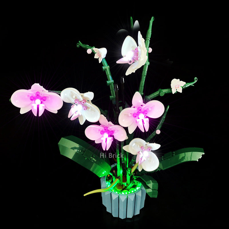 Building block lighting compatible with LEGO 10311 orchid green plant bonsai IDEAS remote control LED light - V.I.P Digital Presence