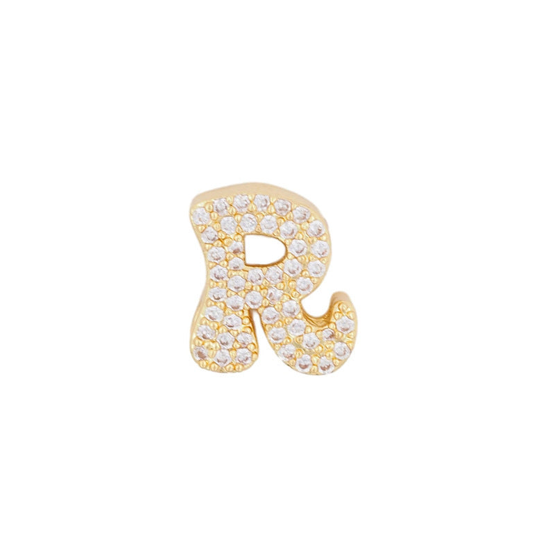 Fashion English 26 letter single pendant gold DIY bracelet necklace accessories - V.I.P Digital Presence