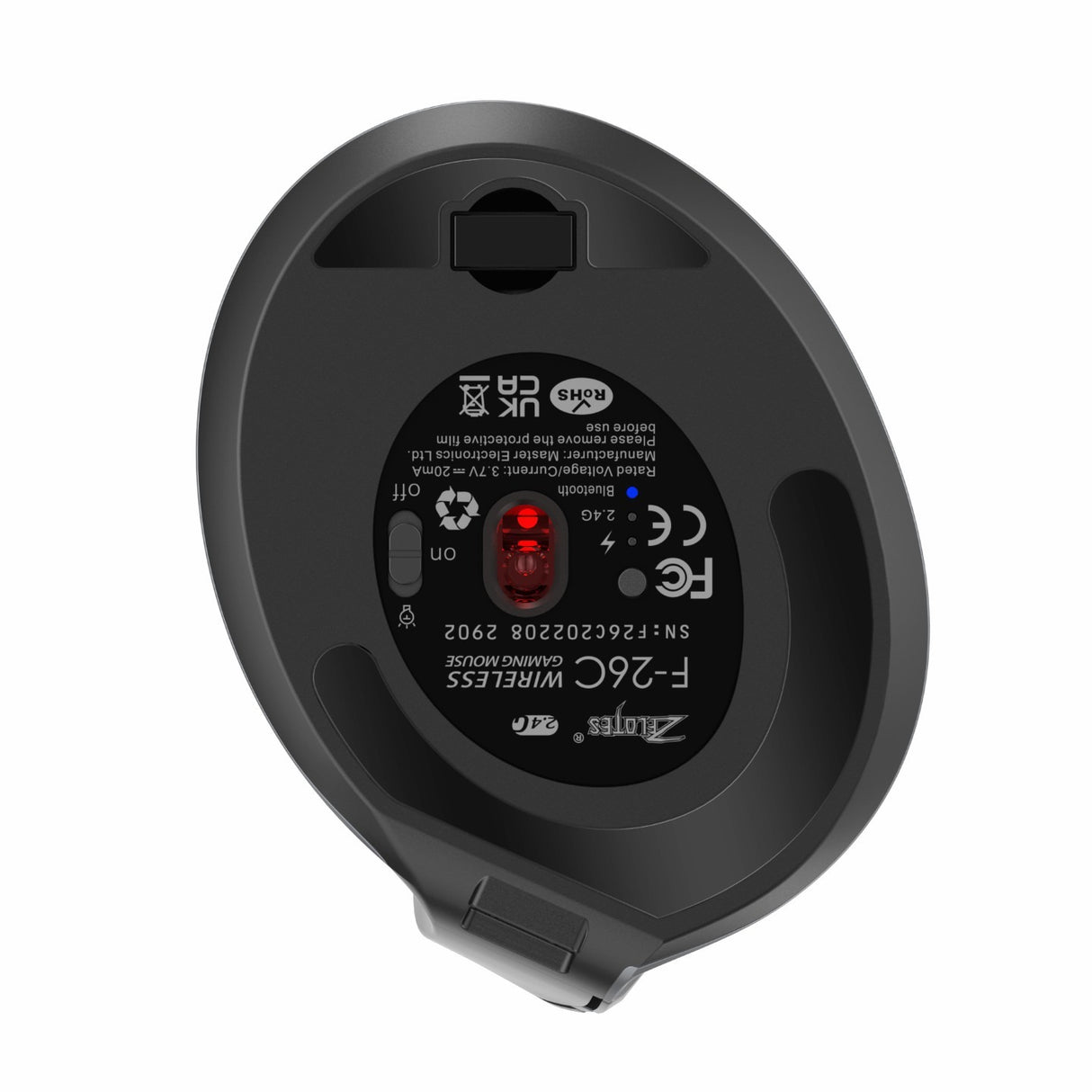 ZELOTES Master F-26C Display Bluetooth Wireless Charging Dual Mode Grip Vertical Anti Mouse Hand Mouse - V.I.P Digital Presence
