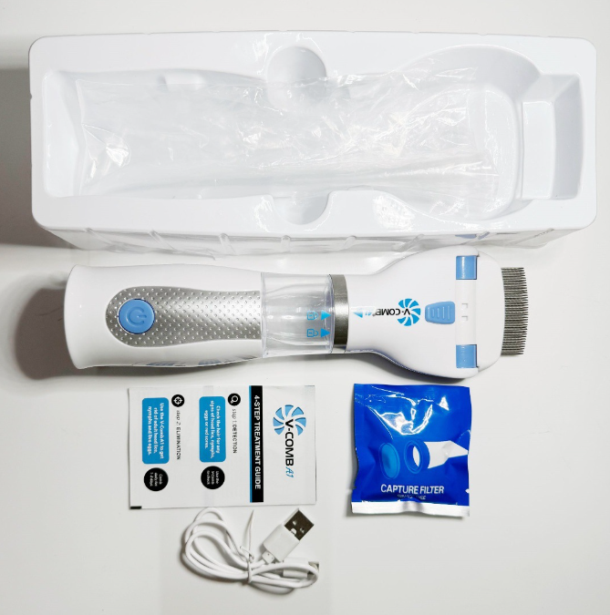 USB Rechargeable Pet Lice Remover for Dogs and Cats - Flea Comb for Hair Cleaning, Portable Lice Catcher - V.I.P Digital Presence