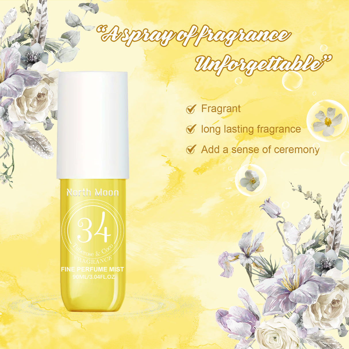 Perfume Spray Fresh Lasting Fragrance Non-Pungent Women's Date Perfume Spray - V.I.P Digital Presence