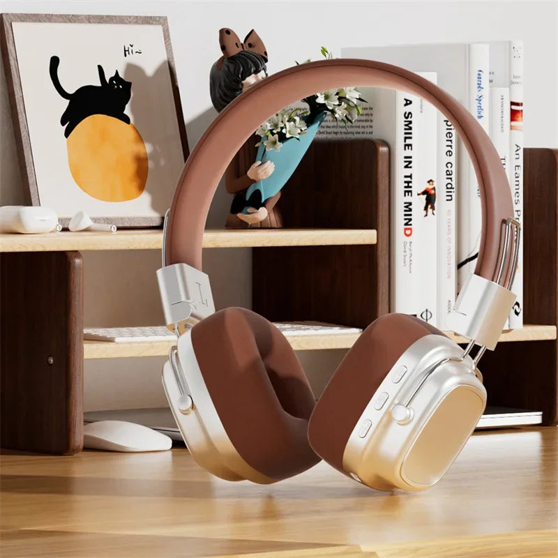 Retro On-Ear Wireless Headset Bluetooth Talking Headset Surround Sound Headset Bluetooth 5.3 DR02 - V.I.P Digital Presence