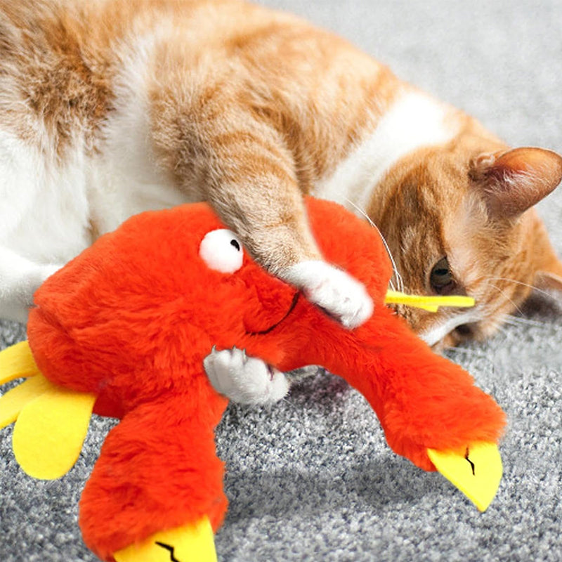 Rechargeable Chirping Flapping Bird (Non-Flying) Interactive Cat Toy, Ideal for Indoor Cats - Touch Activated Plush Toy - V.I.P Digital Presence