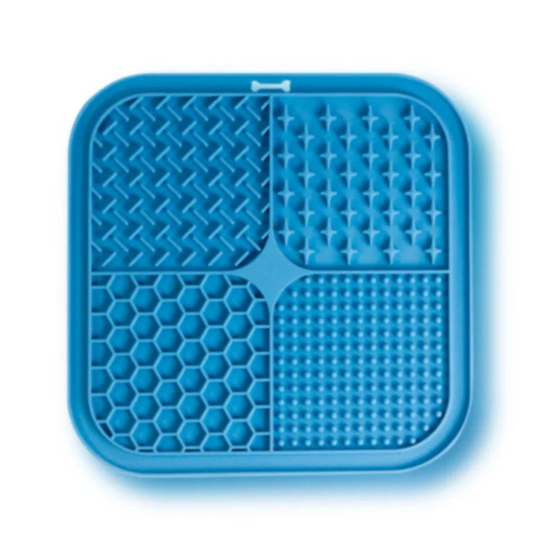 Pet Licking Mat Silicone Pet Food Suction Cup Licking Mat Slow Feeding Mat Anti-choking Slow Food Basin - V.I.P Digital Presence