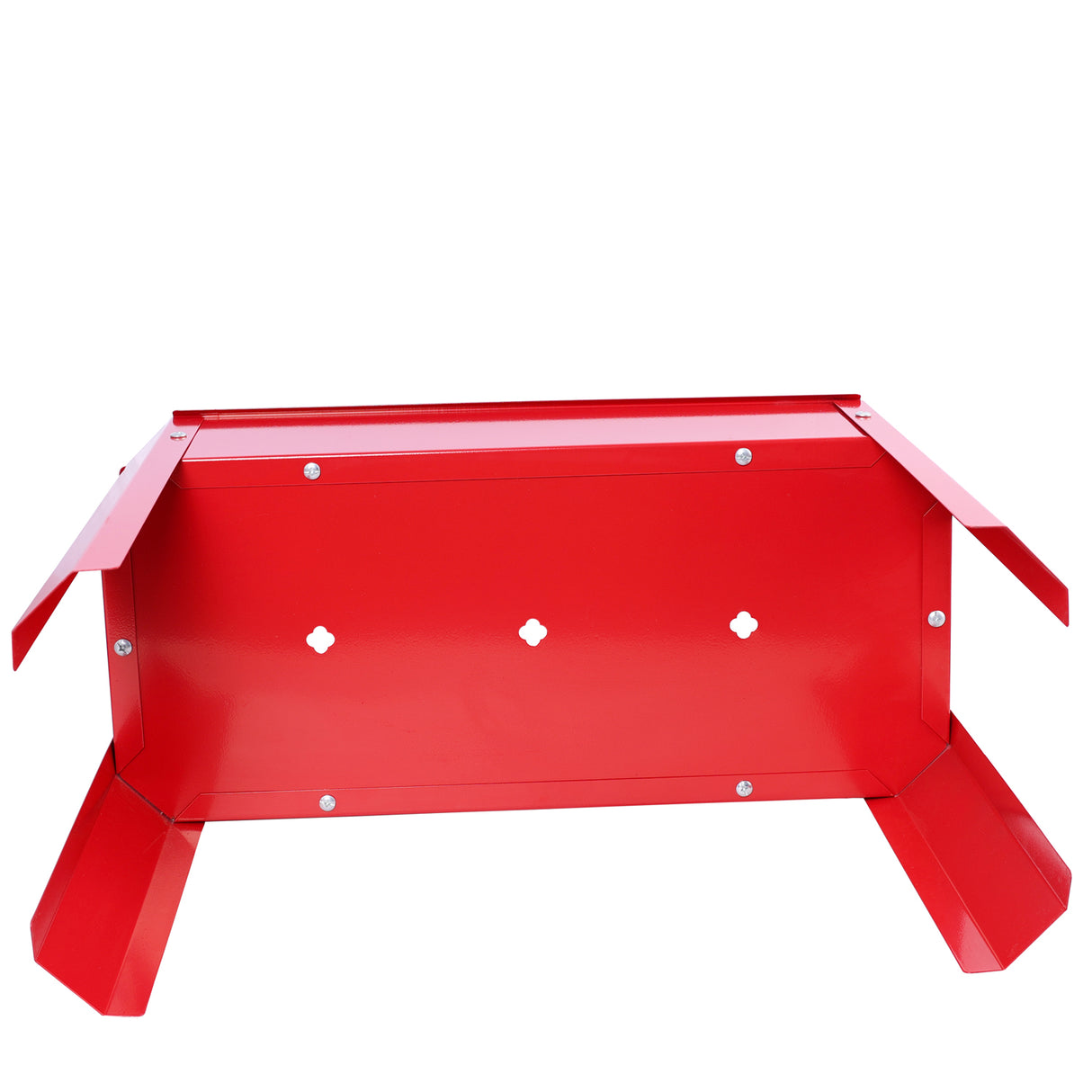 Mini Elevated garden bed, metal elevated outdoor flowerpot box, suitable for backyard and terrace, large flowerpot Red + Steel - V.I.P Digital Presence
